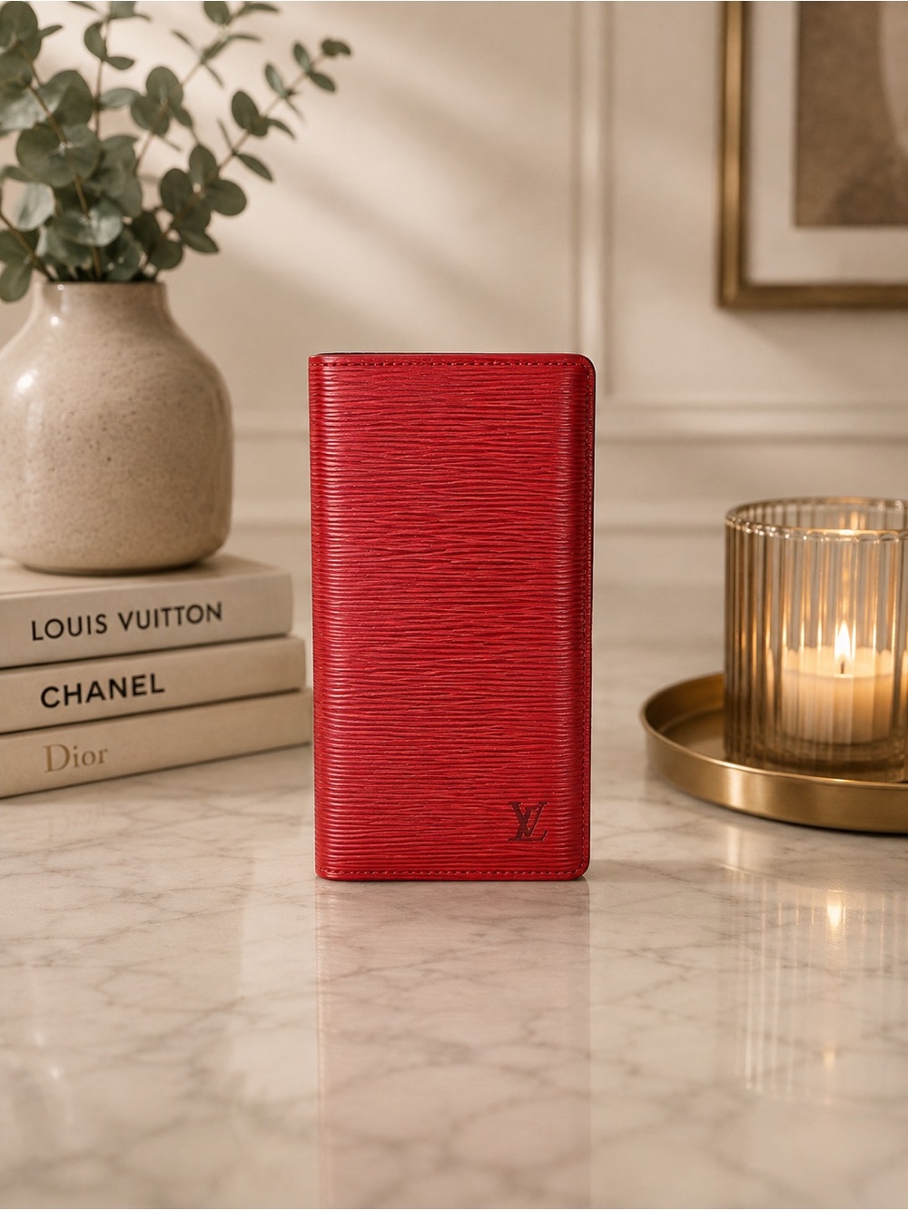 Louis Vuitton Epi Red Long Bifold Wallet | Vintage | Date Code: CA0964